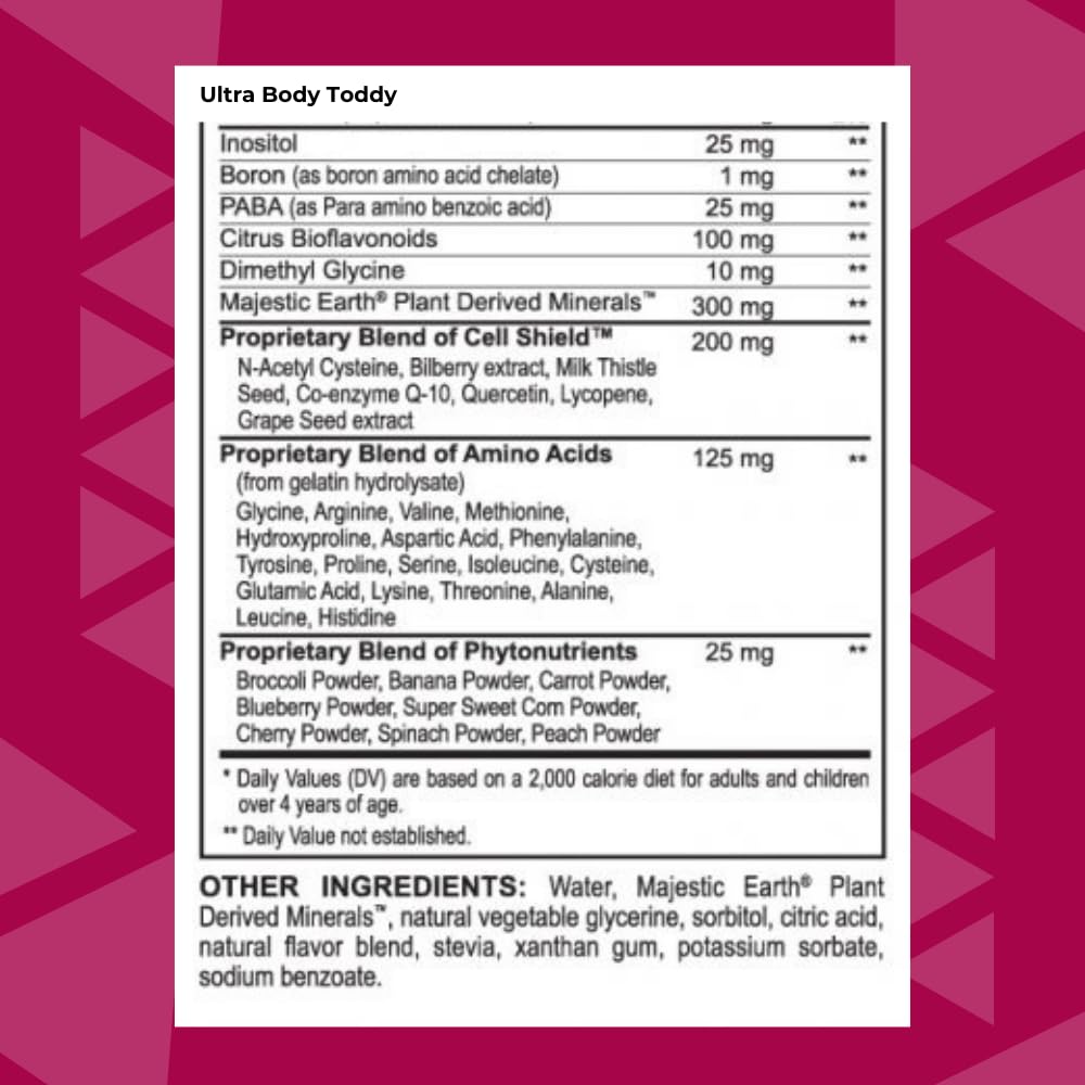 Youngevity Ultra Body Toddy - 100+ Nutrient Mega Multi-Vitamin Mineral Supplement for Men and Women - Enhanced Absorption - Phytonutrients - Amino Acids - (32 Fl Oz) - TrustMedUSA