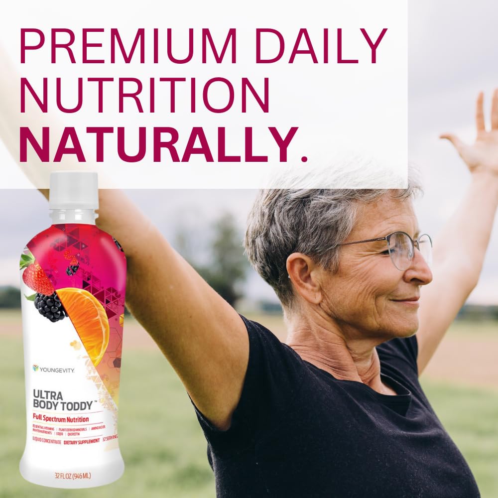 Youngevity Ultra Body Toddy - 100+ Nutrient Mega Multi-Vitamin Mineral Supplement for Men and Women - Enhanced Absorption - Phytonutrients - Amino Acids - (32 Fl Oz) - TrustMedUSA