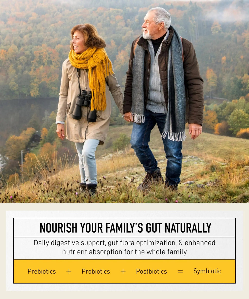 Your Flora Probiotic Family – Non-GMO Probiotics with Fermented Soybean, Banana, & Blueberry for Digestion & Gut Support – Prebiotics, Postbiotics, Digestive Enzymes – Living Alchemy, 60 Capsules - TrustMedUSA