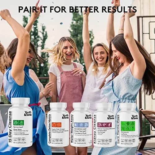 Youth & Tonic 15 Day Colon Cleanser & Detox for Waste Loss to Feel Lighter - TrustMedUSA