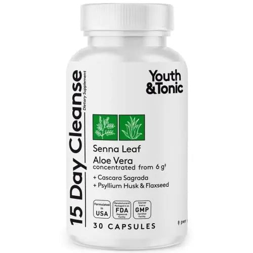 Youth & Tonic 15 Day Colon Cleanser & Detox for Waste Loss to Feel Lighter - TrustMedUSA