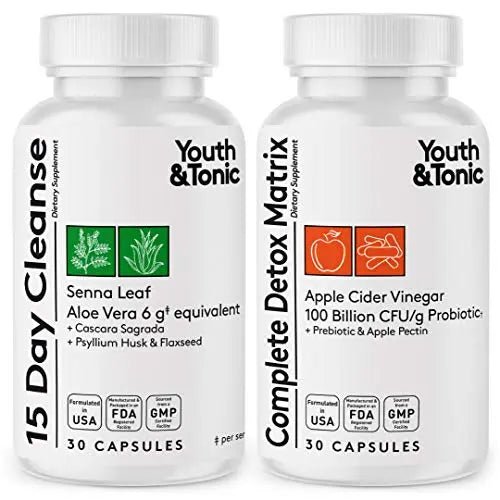 Youth & Tonic Colon Cleanser & Detox for Loss of Waste, Breaking The Plate - TrustMedUSA