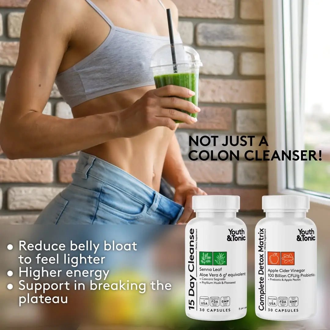 Youth & Tonic Complete Body Detox for Cleanse, Normal Acidity Gut Level and Water - TrustMedUSA