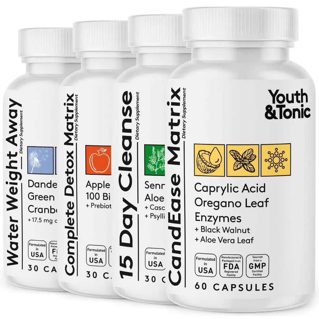 Youth & Tonic Complete Body Detox for Cleanse, Normal Acidity Gut Level and Water - TrustMedUSA