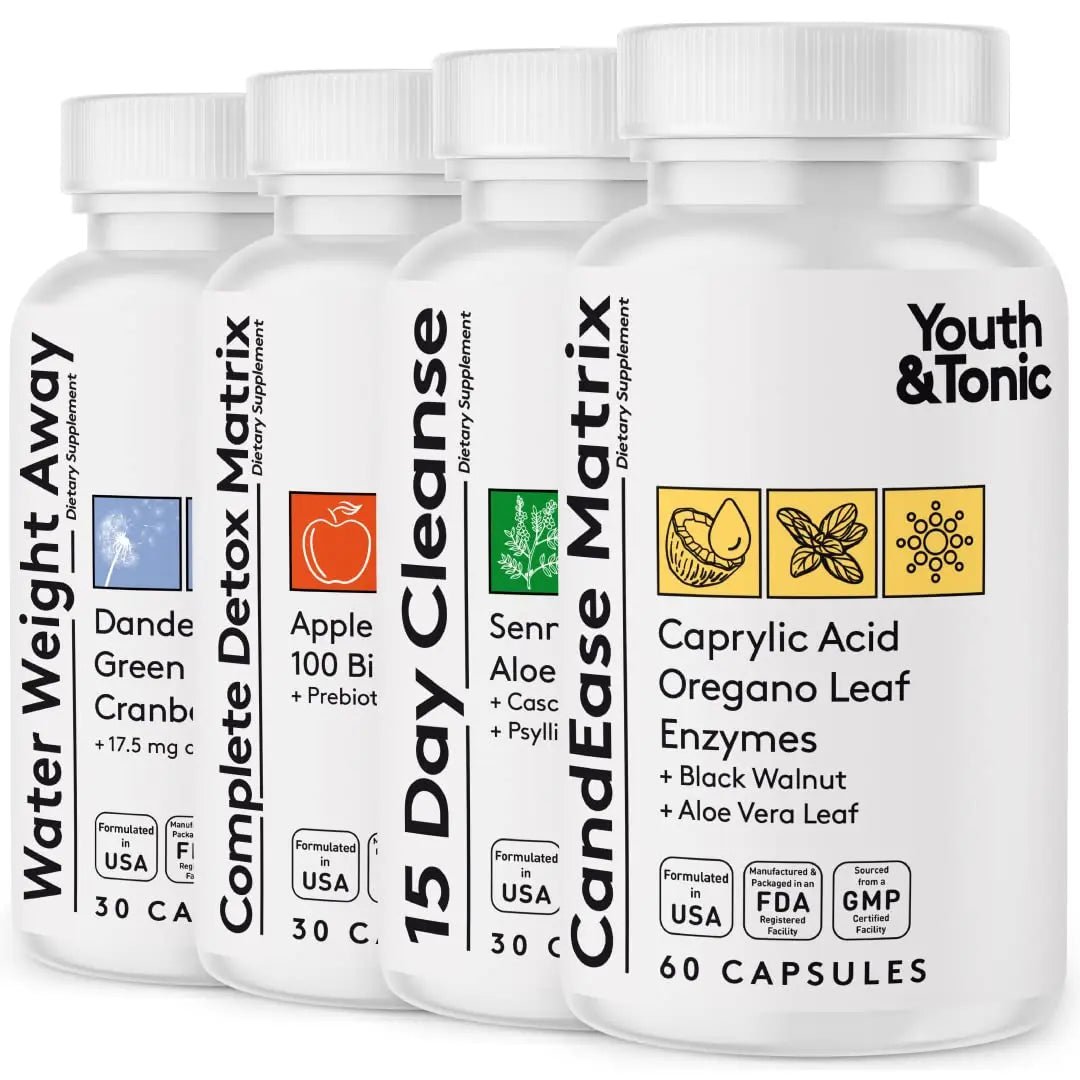 Youth & Tonic Complete Body Detox for Cleanse, Normal Acidity Gut Level and Water - TrustMedUSA