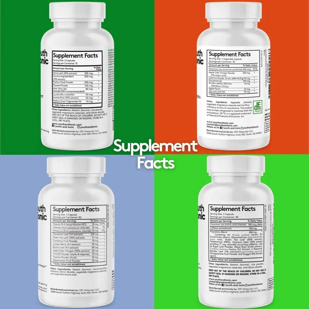Youth & Tonic CortiThermo Shape Detox Cleanse Kick Off Weight Management - 120 Pills - TrustMedUSA