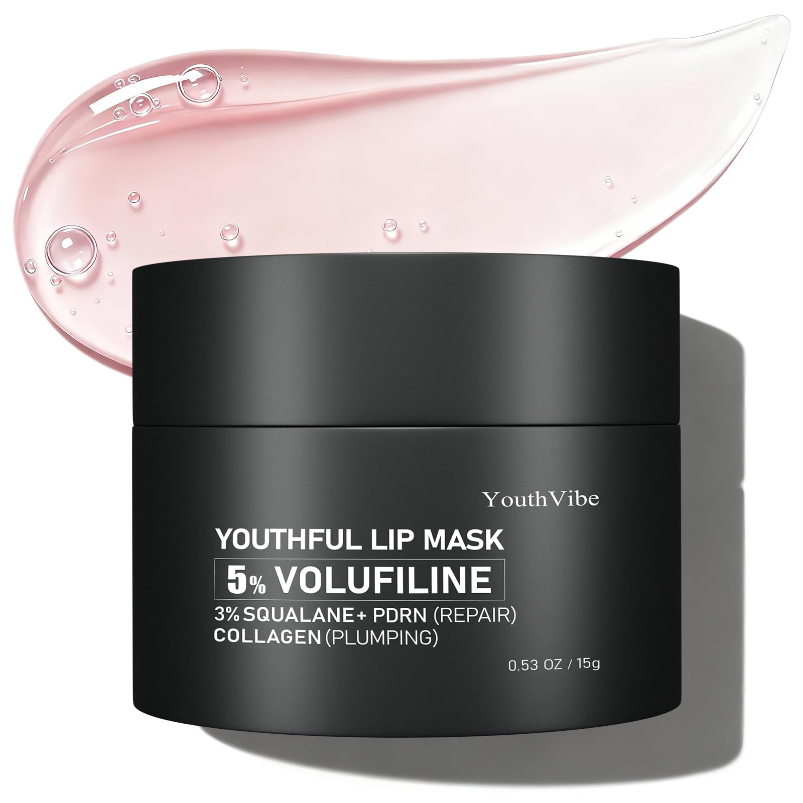 YouthVibe Lip Mask Overnight Moisturizing - Nourish & Hydrate, Antioxidants, 5% Volufiline - TrustMedUSA