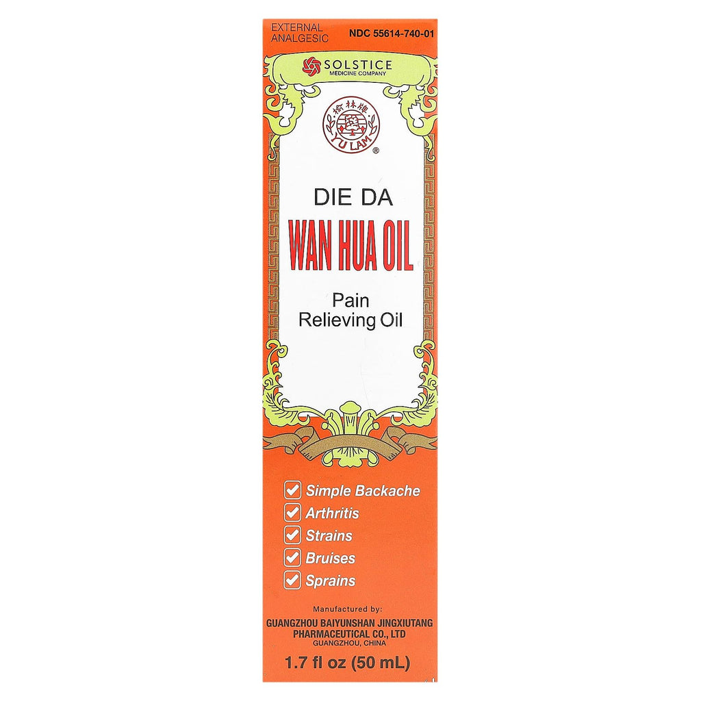 Yu Lam Brand Die Da, Wan Hua Oil, Pain Relieving Oil, 1.7 fl oz (50 ml) - TrustMedUSA