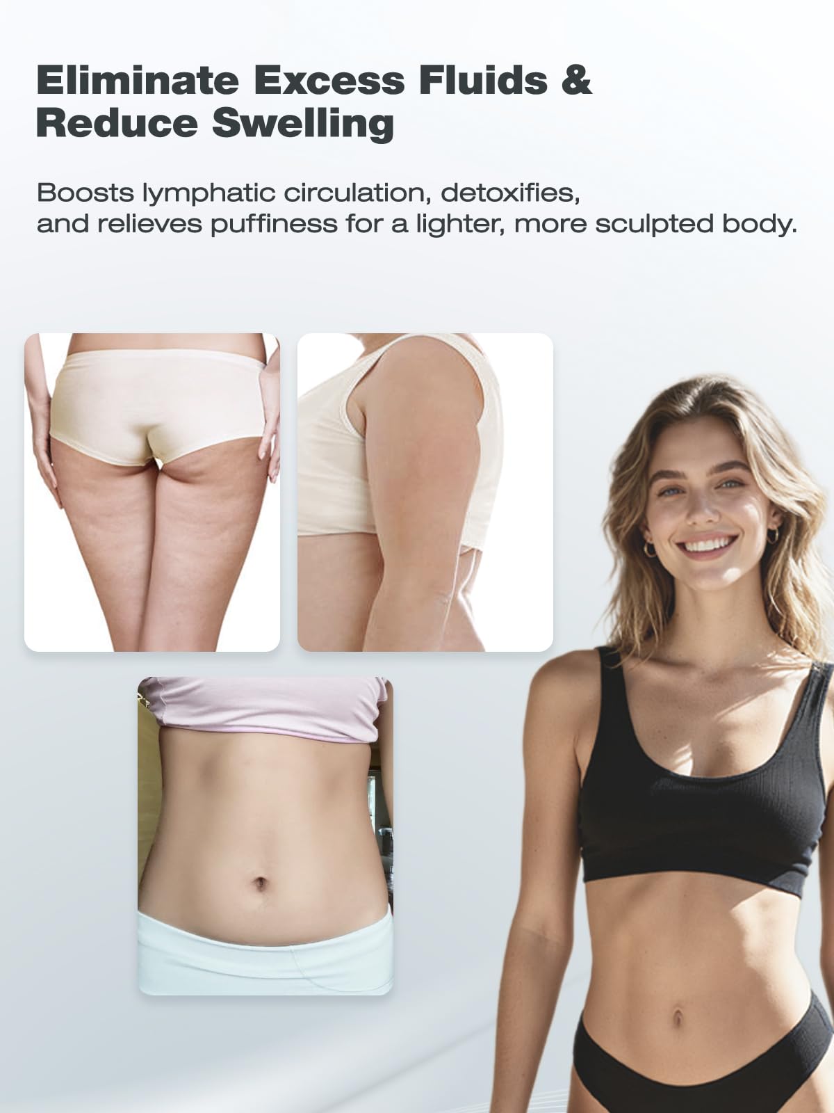 Yuonry Lymphatic Drainage Massager & Anti Cellulite Massage Tool, Helps Reduce Stretch Marks & Cellulite, for Legs, Arms & Belly, Body Sculpting Machine with Microcurrent, Light, Heat & Vibration - Maple Wellness Supplements