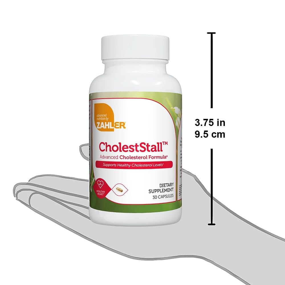 Zahler CholestStall, Cholesterol Support Supplement, Helps Maintain LDL, Certified Kosher, 30 Capsules - TrustMedUSA