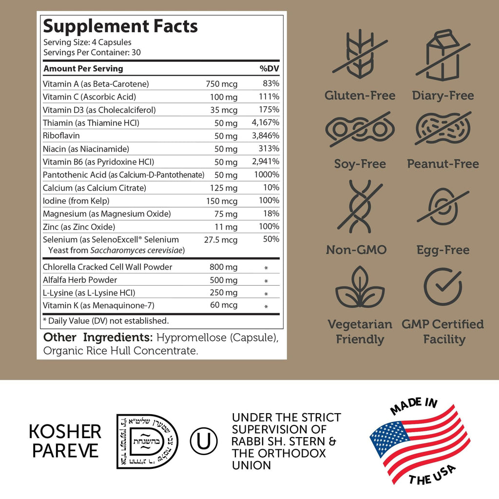 Zahler - Height Factor Healthy Growth Support Vitamin & Mineral Capsules (120 Count) - Kosher Height & Growth Supplement for Kids, Teens & Young Adults - Grow Taller Growth Hormone Support Nutrients - TrustMedUSA
