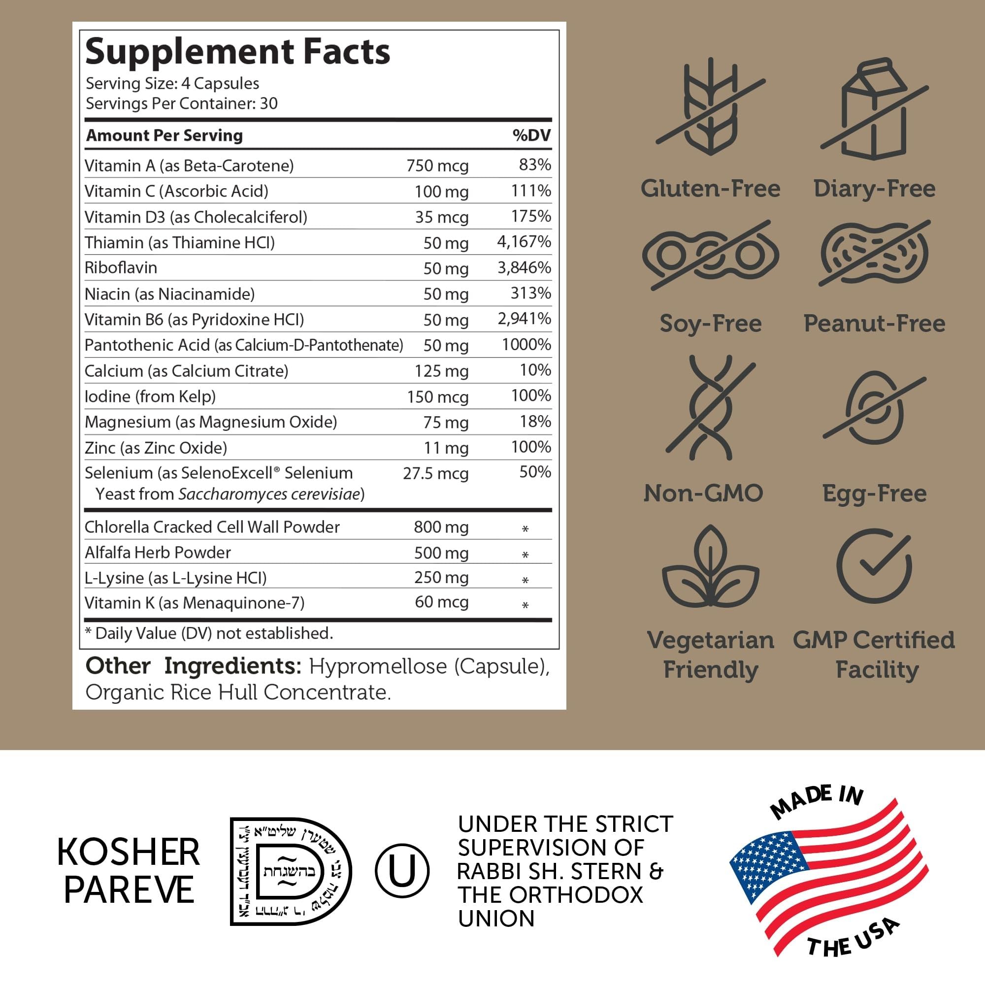 Zahler - Height Factor Healthy Growth Support Vitamin & Mineral Capsules (120 Count) - Kosher Height & Growth Supplement for Kids, Teens & Young Adults - Grow Taller Growth Hormone Support Nutrients - TrustMedUSA