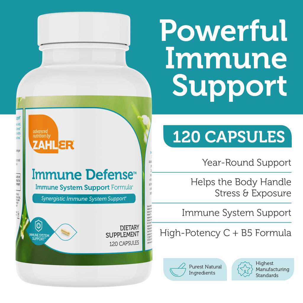 Zahler Immune Defense, Immune System Support, Certified Kosher, 120 Capsules - TrustMedUSA