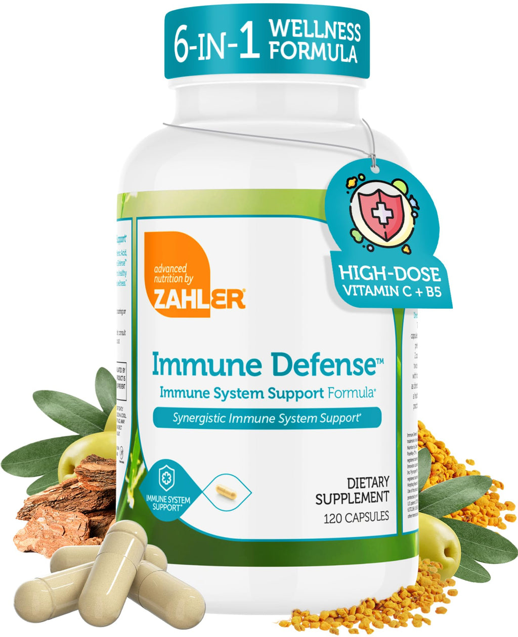 Zahler Immune Defense, Immune System Support, Certified Kosher, 120 Capsules - TrustMedUSA