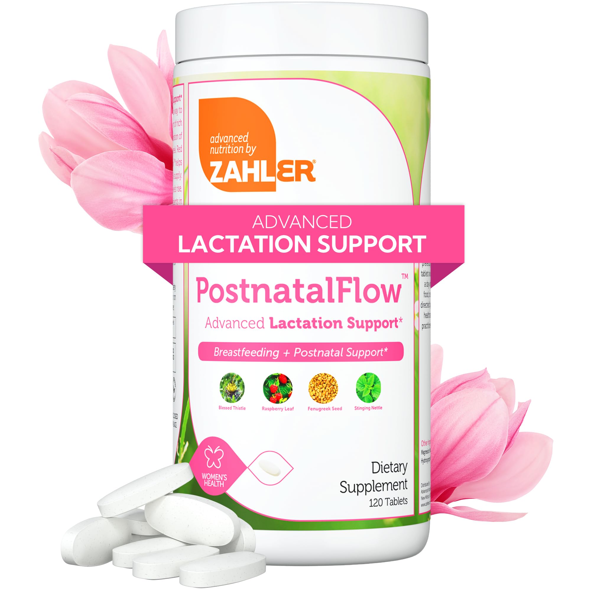 Zahler Postnatal Flow for Advanced Lactation Support, Breastfeeding + Postnatal Support, 120 Tablets. - TrustMedUSA