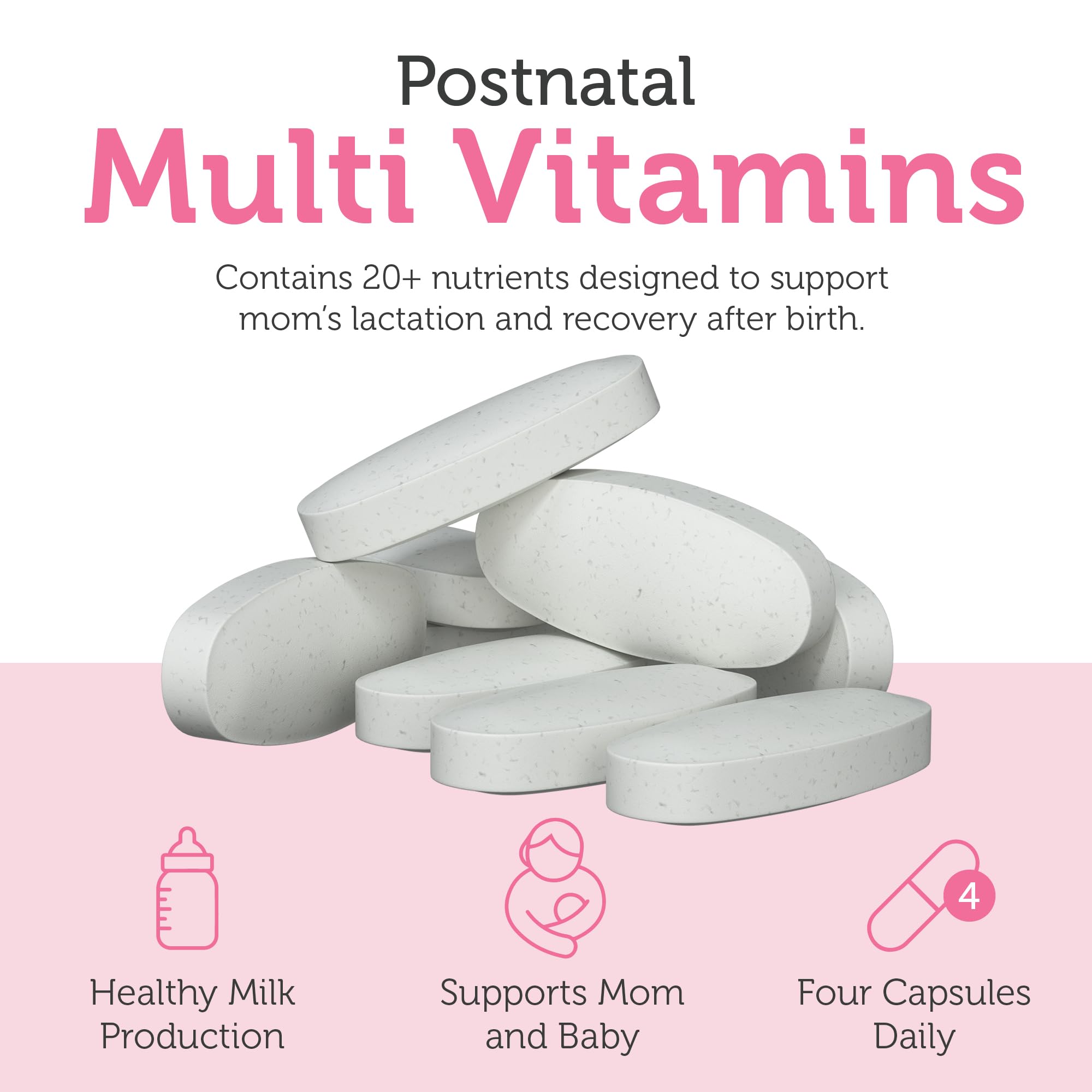 Zahler Postnatal Flow for Advanced Lactation Support, Breastfeeding + Postnatal Support, 120 Tablets. - TrustMedUSA