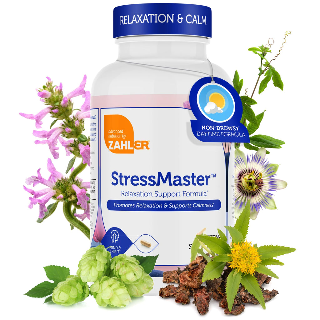 Zahler StressMaster, Relaxation Support Supplement, Promotes Natural Calm, Certified Kosher 120 Capsules - TrustMedUSA