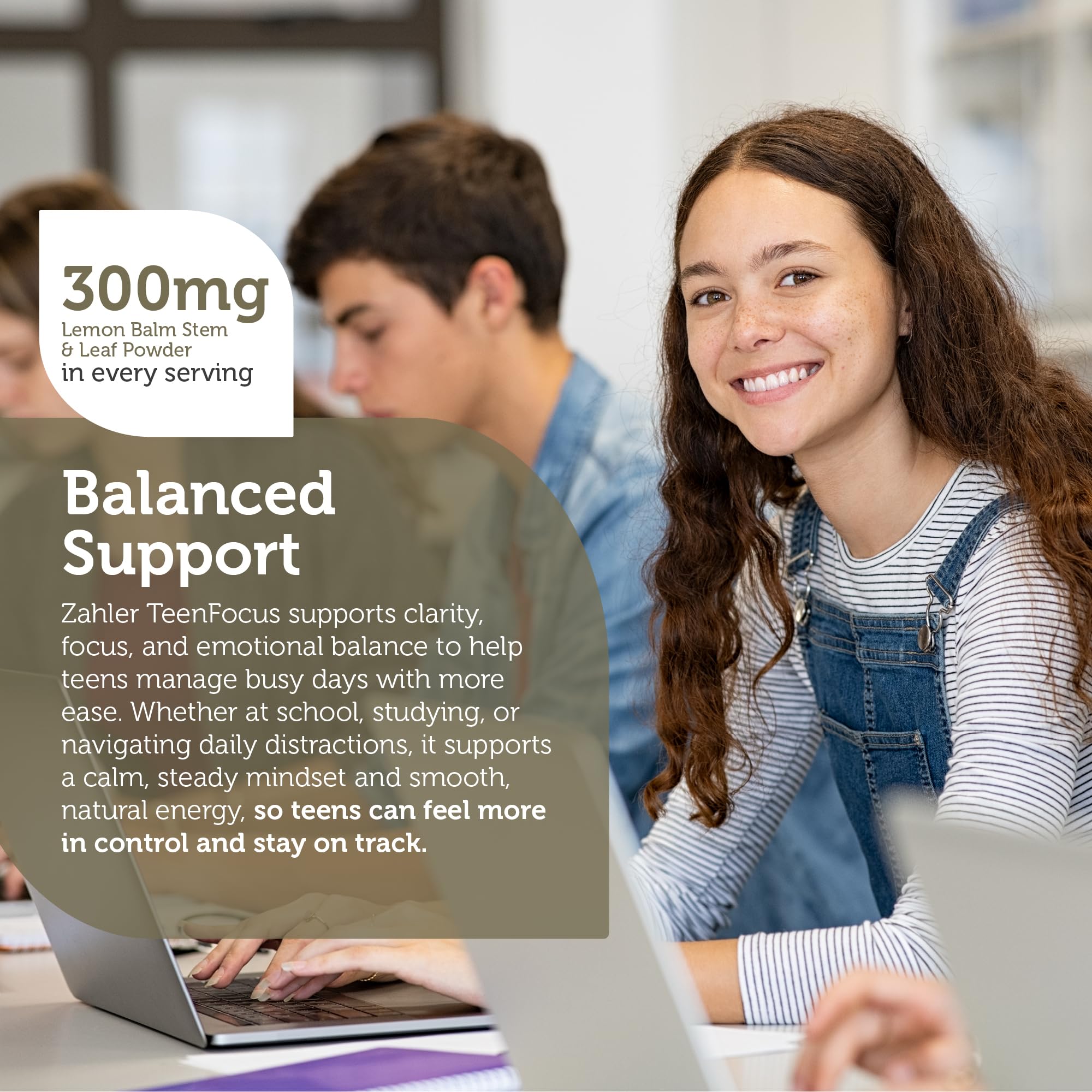 Zahler TeenFocus, Advanced Formula for Improved Focus & Concentration, Certified Kosher, 90 Capsules - TrustMedUSA