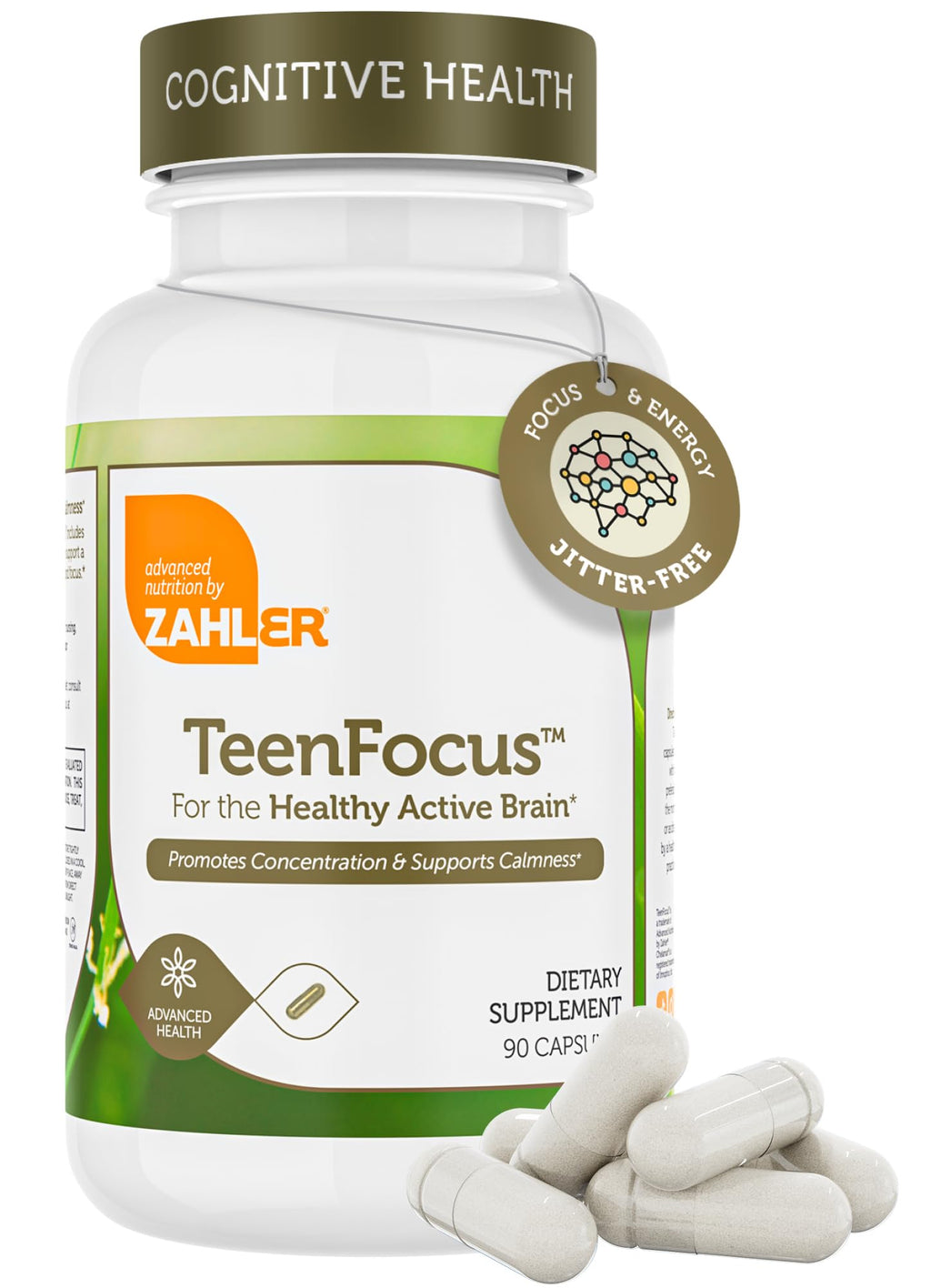 Zahler TeenFocus, Advanced Formula for Improved Focus & Concentration, Certified Kosher, 90 Capsules - TrustMedUSA