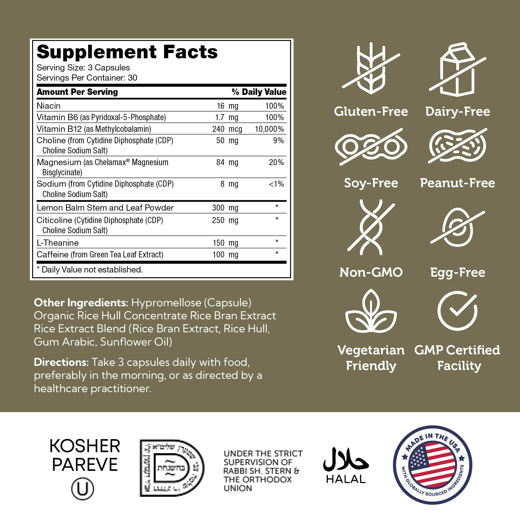 Zahler TeenFocus, Advanced Formula for Improved Focus & Concentration, Certified Kosher, 90 Capsules - TrustMedUSA