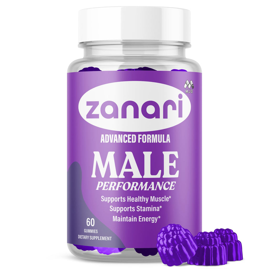 Zanari Gummies, Official Zanari Gummys for Men with All Natural Ingredients, Advanced Formula for Optimal Health & Total Wellness Support with Maximum Strength Active Lifestyle Vitamins (60 Gummies) - TrustMedUSA