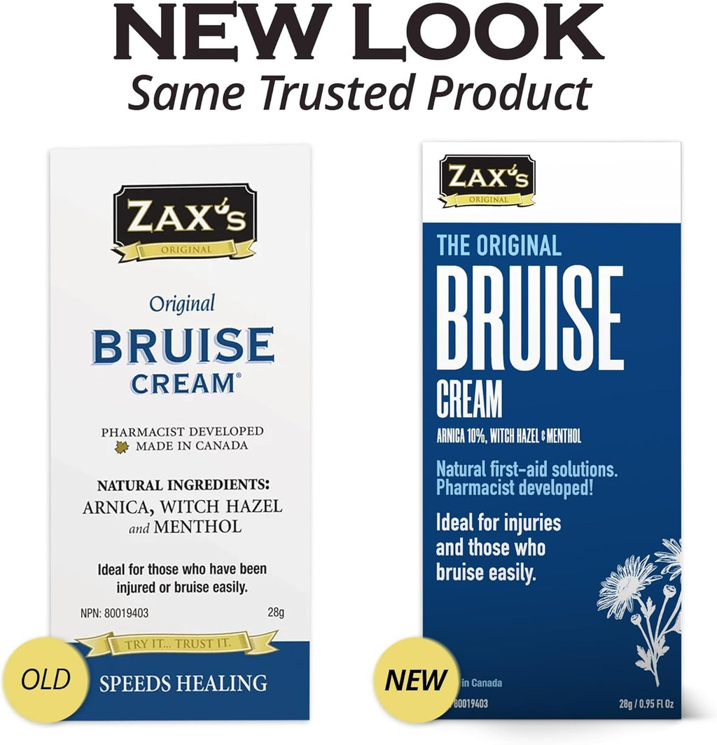ZAX'S ORIGINAL Bruise Cream - Arnica and Witch Hazel Blend, Gentle on Skin, Plant-Based Ingredients for Skin Care - 28g - TrustMedUSA