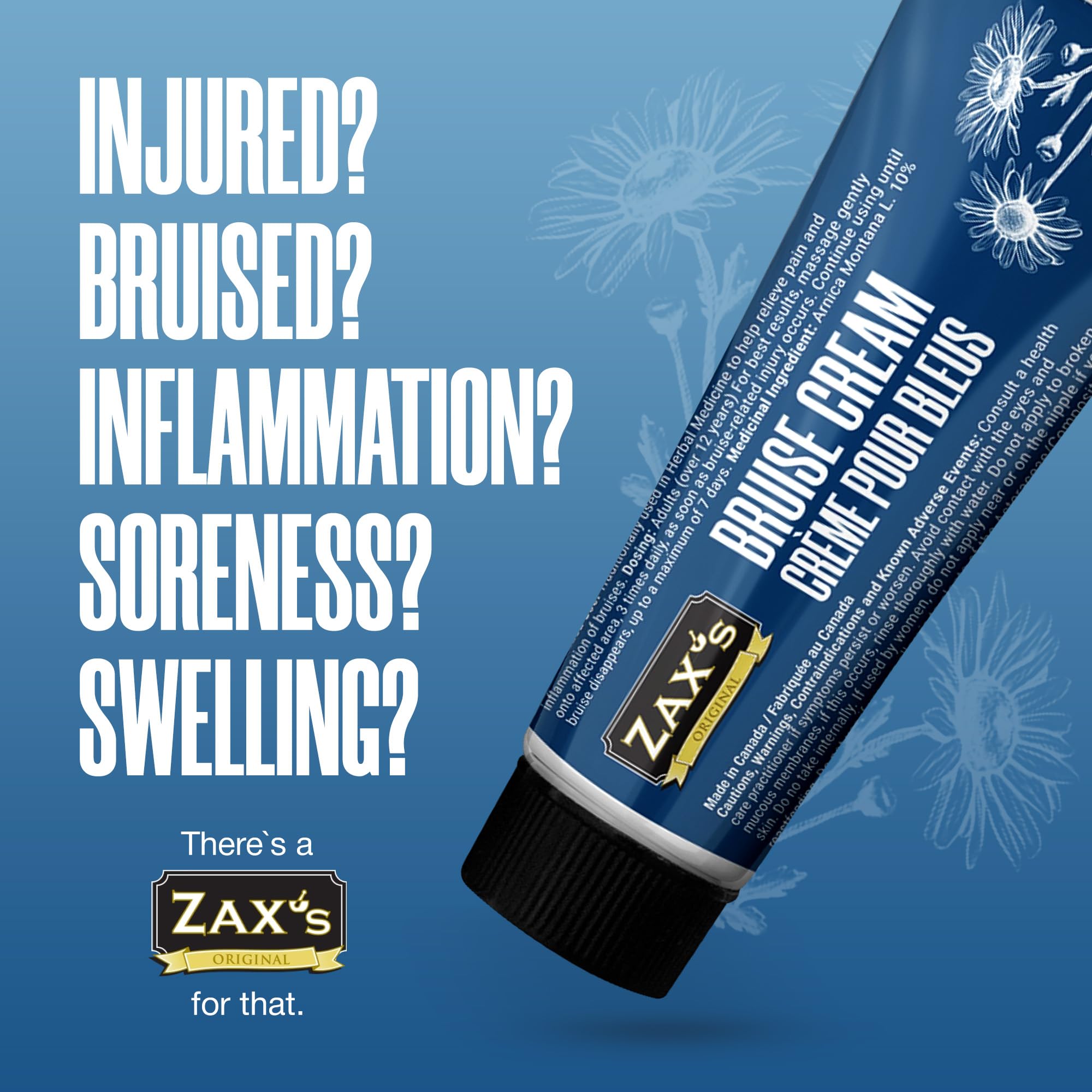 ZAX'S ORIGINAL Bruise Cream - Arnica and Witch Hazel Blend, Gentle on Skin, Plant-Based Ingredients for Skin Care - 28g - TrustMedUSA