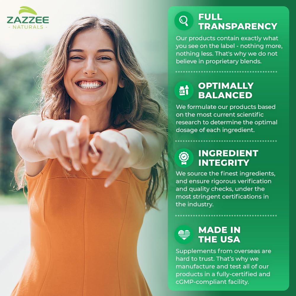 Zazzee Citrus Bergamot 25:1 Extract, 1200 mg Per Serving, 40% Polyphenolic Flavanones, 150 Vegan Capsules, 5 Month Supply, Citrus Bergamia, Antioxidant Support, Certified Kosher, Non-GMO, Made in USA - TrustMedUSA
