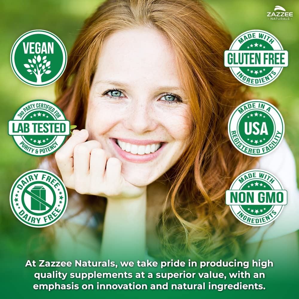 Zazzee Extra Strength 1,3/1,6 Beta Glucans, 1000 mg, 100% Concentrated, 90 Vegan Capsules, Supports a Healthy Immune System, 100% Vegetarian, All-Natural and Non-GMO - TrustMedUSA