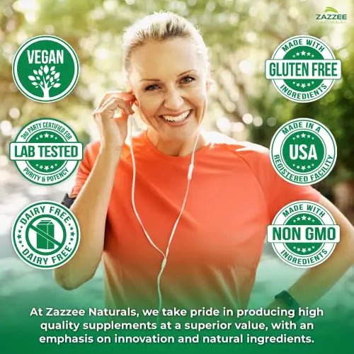 Zazzee Extra Strength Citicoline CDP Choline, 500 mg per Serving, 100 Vegan Capsules - TrustMedUSA