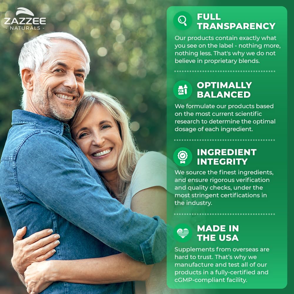 Zazzee Organic Lemon Balm 10:1 Extract, 180 Vegan Capsules, 6 Month Supply, Melissa Officinalis, Calm, Mood, Stress & Relaxation Support, Herbal Supplement, All-Natural, Non-GMO, Made in the USA - TrustMedUSA