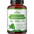 Zazzee Organic Lemon Balm 10:1 Extract, 180 Vegan Capsules, 6 Month Supply, Melissa Officinalis, Calm, Mood, Stress & Relaxation Support, Herbal Supplement, All-Natural, Non-GMO, Made in the USA - TrustMedUSA