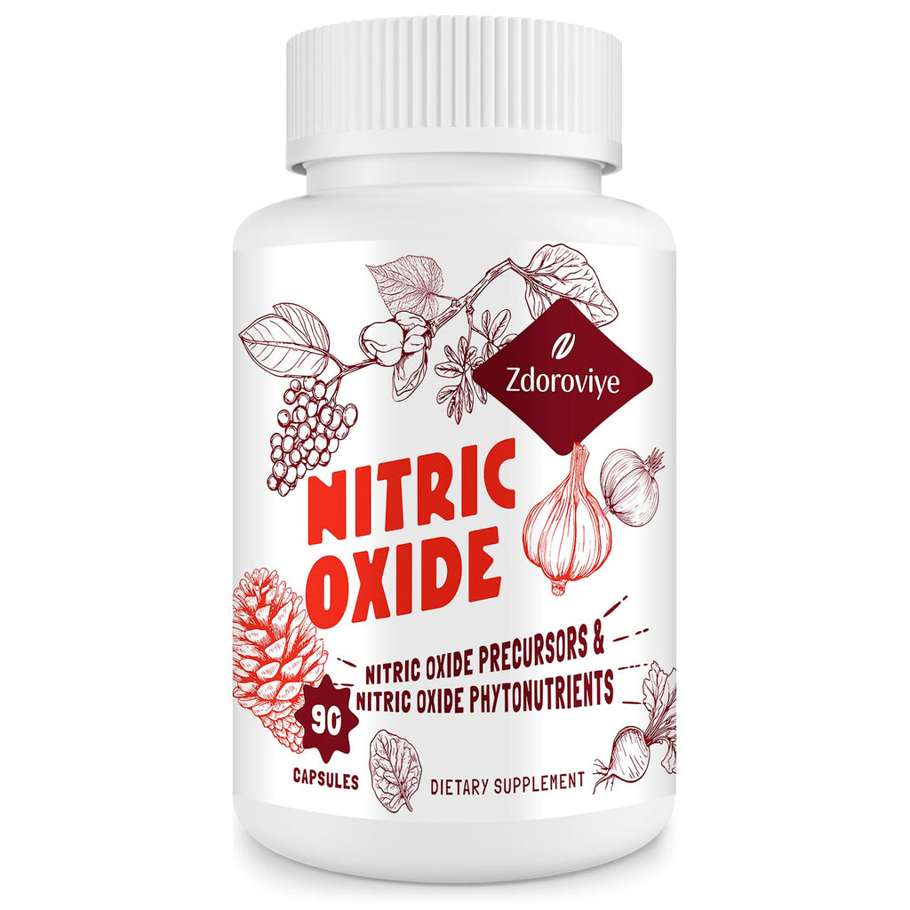 Zdoroviye Nitric Oxide Supplement for Men, 90 Capsules (2 Pack) - TrustMedUSA