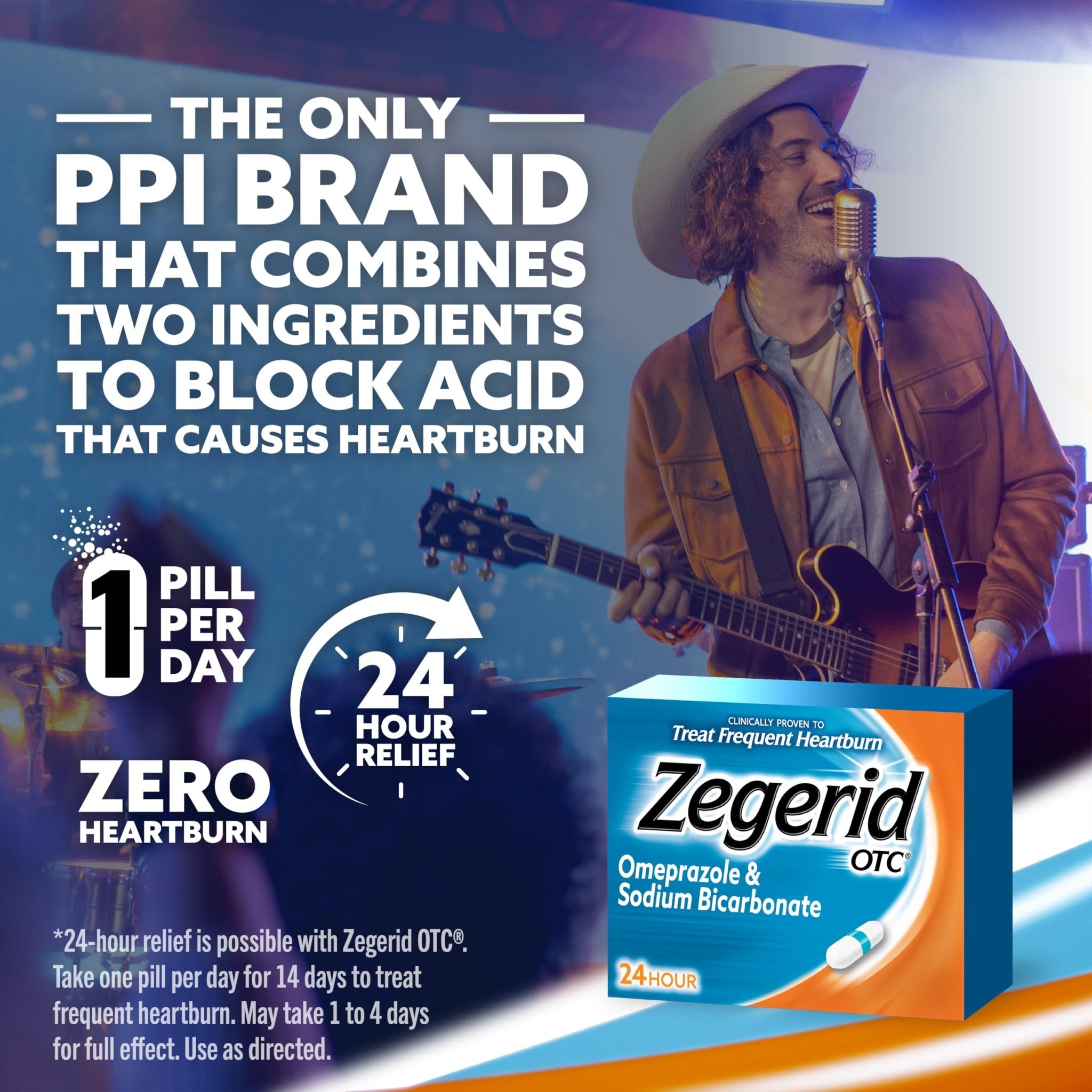 Zegerid OTC, 24-Hour Heartburn Relief, Acid Reflux Medicine and Antacid, Treats Frequent Heartburn, Omeprazole 20mg + Sodium Bicarbonate, Proton Pump Inhibitor (PPI), 42 Capsules - Maple Wellness Supplements