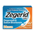 Zegerid OTC, 24-Hour Heartburn Relief, Acid Reflux Medicine and Antacid, Treats Frequent Heartburn, Omeprazole 20mg + Sodium Bicarbonate, Proton Pump Inhibitor (PPI), 42 Capsules - Maple Wellness Supplements