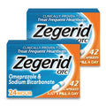 Zegerid OTC, 24-Hour Heartburn Relief, Acid Reflux Medicine and Antacid, Treats Frequent Heartburn, Omeprazole 20mg + Sodium Bicarbonate, Proton Pump Inhibitor (PPI), Two 42ct Cartons - Maple Wellness Supplements