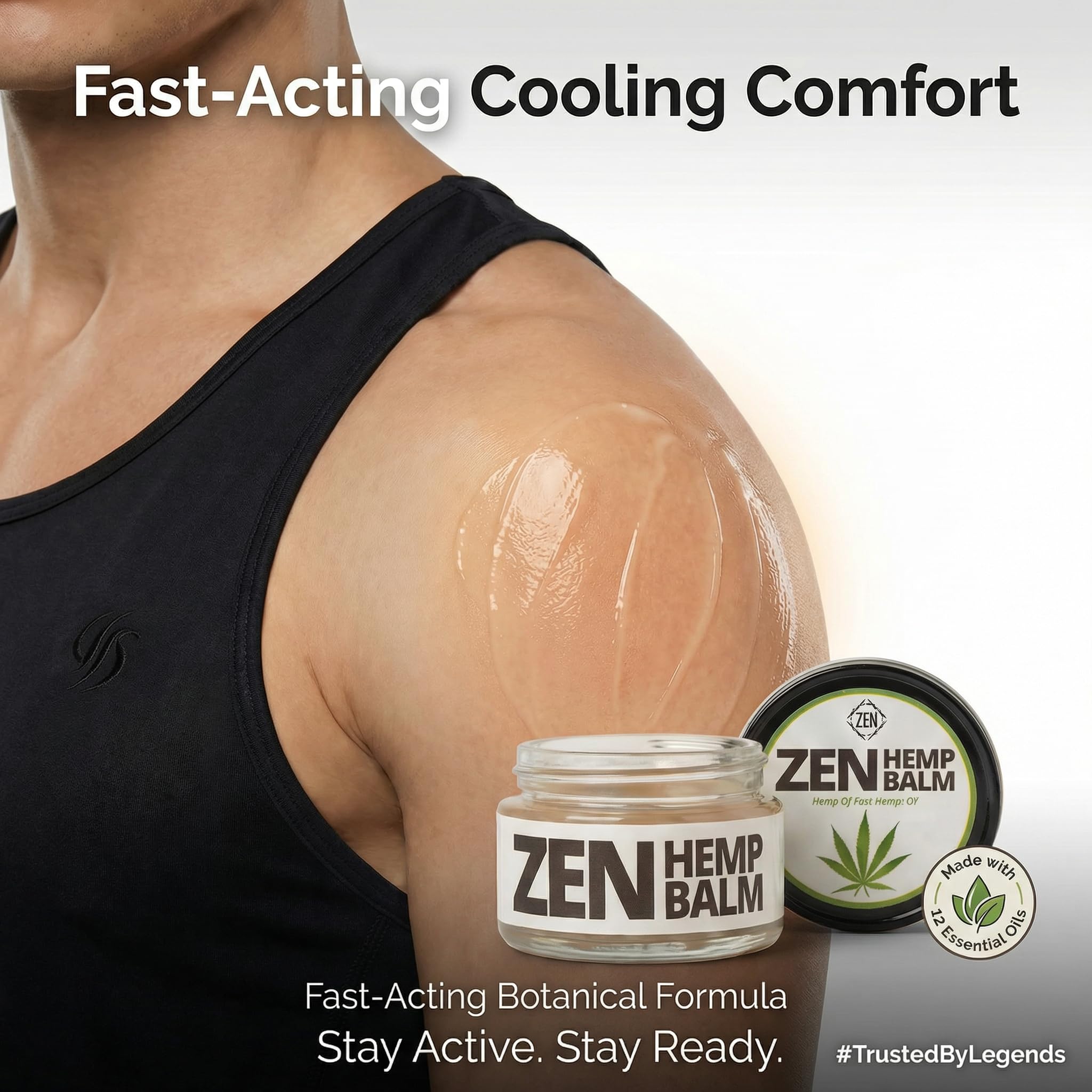 ZEN Hemp Balm 3 Pack – Fast-Acting Pain Relief for Muscles & Joints – Plant-Based Topical – 0.7 oz Each - TrustMedUSA