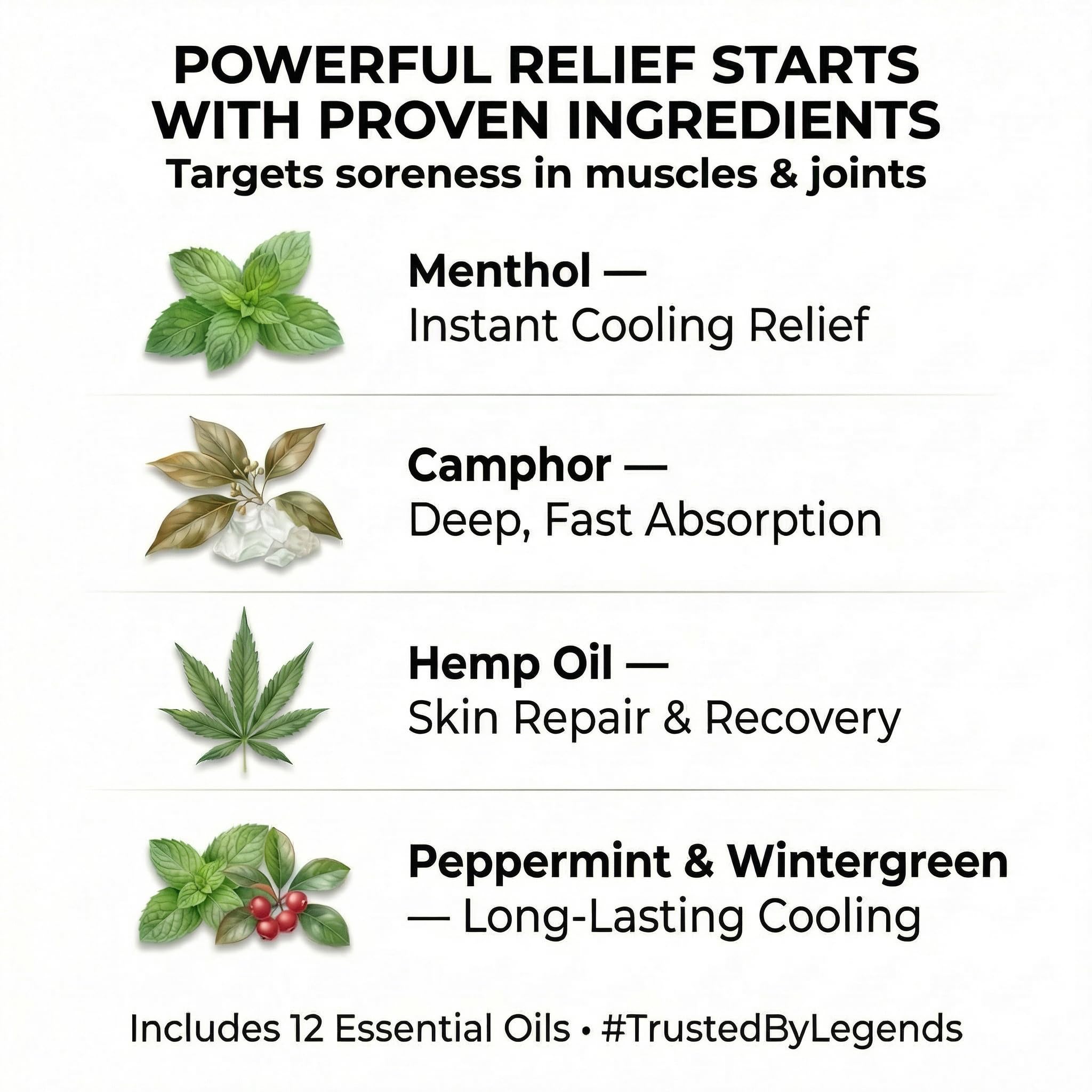 ZEN Hemp Balm 3 Pack – Fast-Acting Pain Relief for Muscles & Joints – Plant-Based Topical – 0.7 oz Each - TrustMedUSA