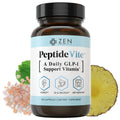 Zen Nutrients PeptideVite GLP-1 Support Vitamin for Gut Health with Probiotics, Bromelain, Chromium Picolinate & Organic Ginger (60 Capsules) - TrustMedUSA