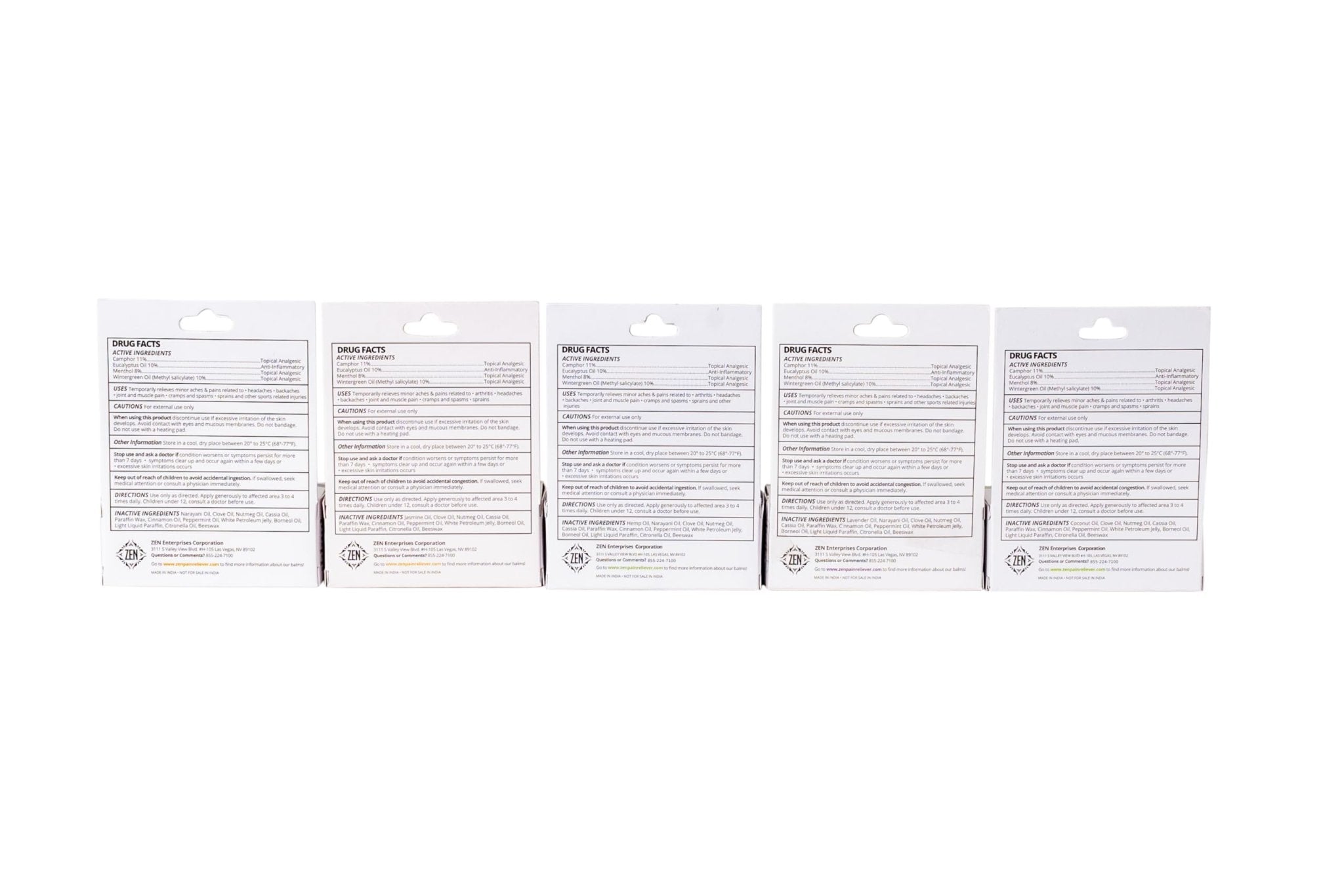 ZEN Variety Pack – Plant-Based Topical Balm Collection – Includes Relief, Sports, Women’s Sports, Women’s Relief & Hemp – 0.7 oz Each – TrustedByLegends - TrustMedUSA