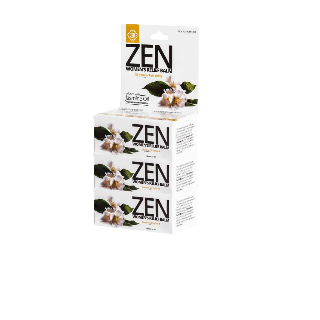 ZEN Women’s Relief Balm – Plant-Based Topical Balm Infused with Jasmine Oil – Cooling Botanical Blend – 0.7 oz – TrustedByLegends - TrustMedUSA