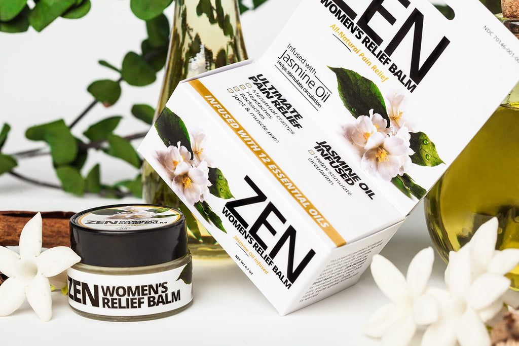 ZEN Women’s Relief Balm – Plant-Based Topical Balm Infused with Jasmine Oil – Cooling Botanical Blend – 0.7 oz – TrustedByLegends - TrustMedUSA