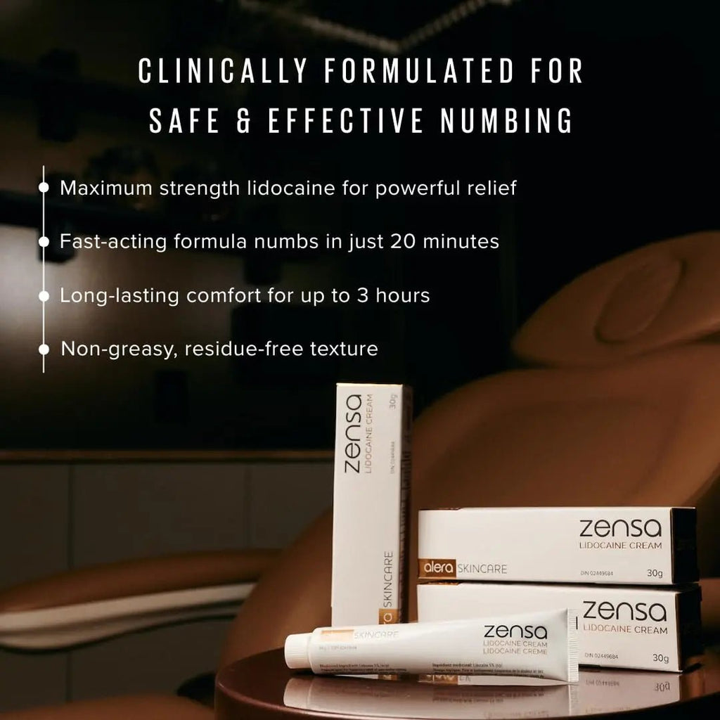 Zensa Numbing Cream 5% Lidocaine – Maximum Strength Topical Anesthetic with Vitamin E for Pain Relief from Hemorrhoids – Vegan, Cruelty-Free, Water-Based, Physiologic pH for Sensitive Skin – 30g - TrustMedUSA