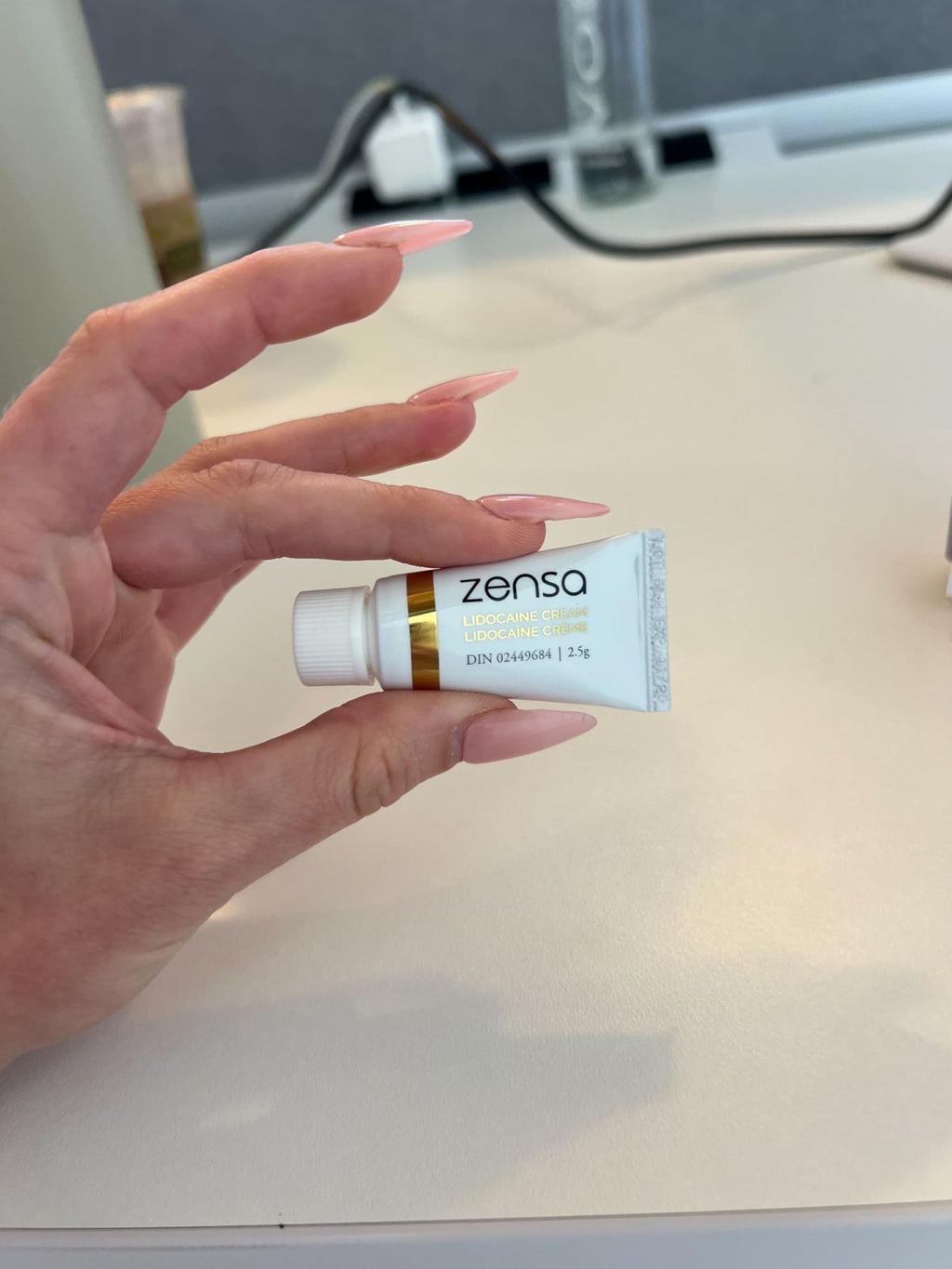 Zensa Numbing Cream 5% Lidocaine – Maximum Strength Topical Anesthetic with Vitamin E for Pain Relief from Hemorrhoids - Vegan & Cruelty-Free, Water-Based, Physiologic pH for Sensitive Skin 2.5 g - TrustMedUSA