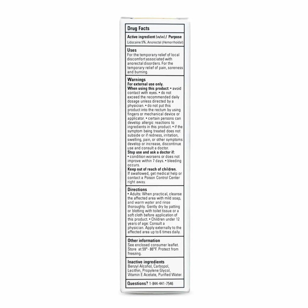 Zensa Numbing Cream 5% Lidocaine – Maximum Strength Topical Anesthetic with Vitamin E for Pain Relief from Hemorrhoids – Vegan, Cruelty-Free, Water-Based, Physiologic pH for Sensitive Skin – 30g - TrustMedUSA