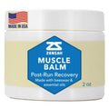 Zensah Recovery Muscle Balm - Relief Cream for Athletes, Rub for Tendonitis, Ankle Sprain, Lower Back, Knee, Shoulder, Neck, Foot, Shin Splints and Cramps - TrustMedUSA