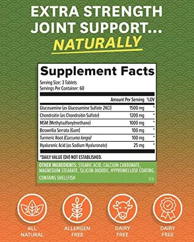 Zenwise Health Glucosamine Chondroitin MSM - Joint Support Supplement with Turmeric - TrustMedUSA
