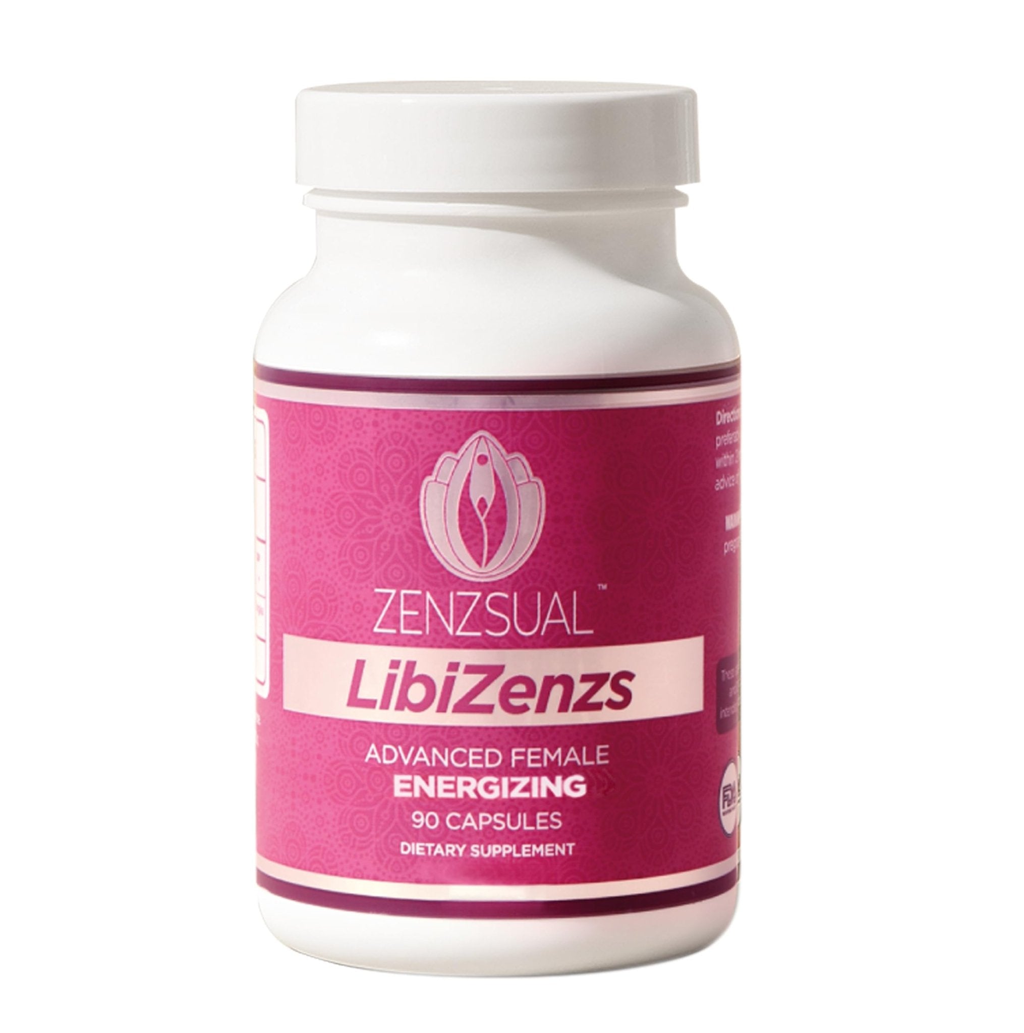 ZENZSUAL Libizenzs – Plant-Based Energy Support Supplement for Women – Caffeine-Free with Maca Root, Ashwagandha & Ginseng – Supports Daily Stamina, Focus & Well-Being – 90 Vegan Capsules - TrustMedUSA