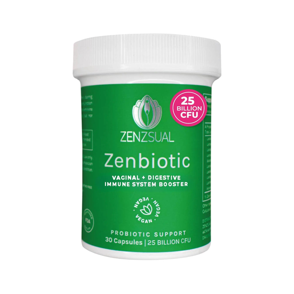 ZENZSUAL Zenbiotic Probiotics Support for Women – 25 Billion CFU, Vaginal Health & pH Balance Support, Odor & Yeast Control, Gut & Digestive Health, Urinary Comfort, Hormone Balance, 30 Vegan Capsules - TrustMedUSA