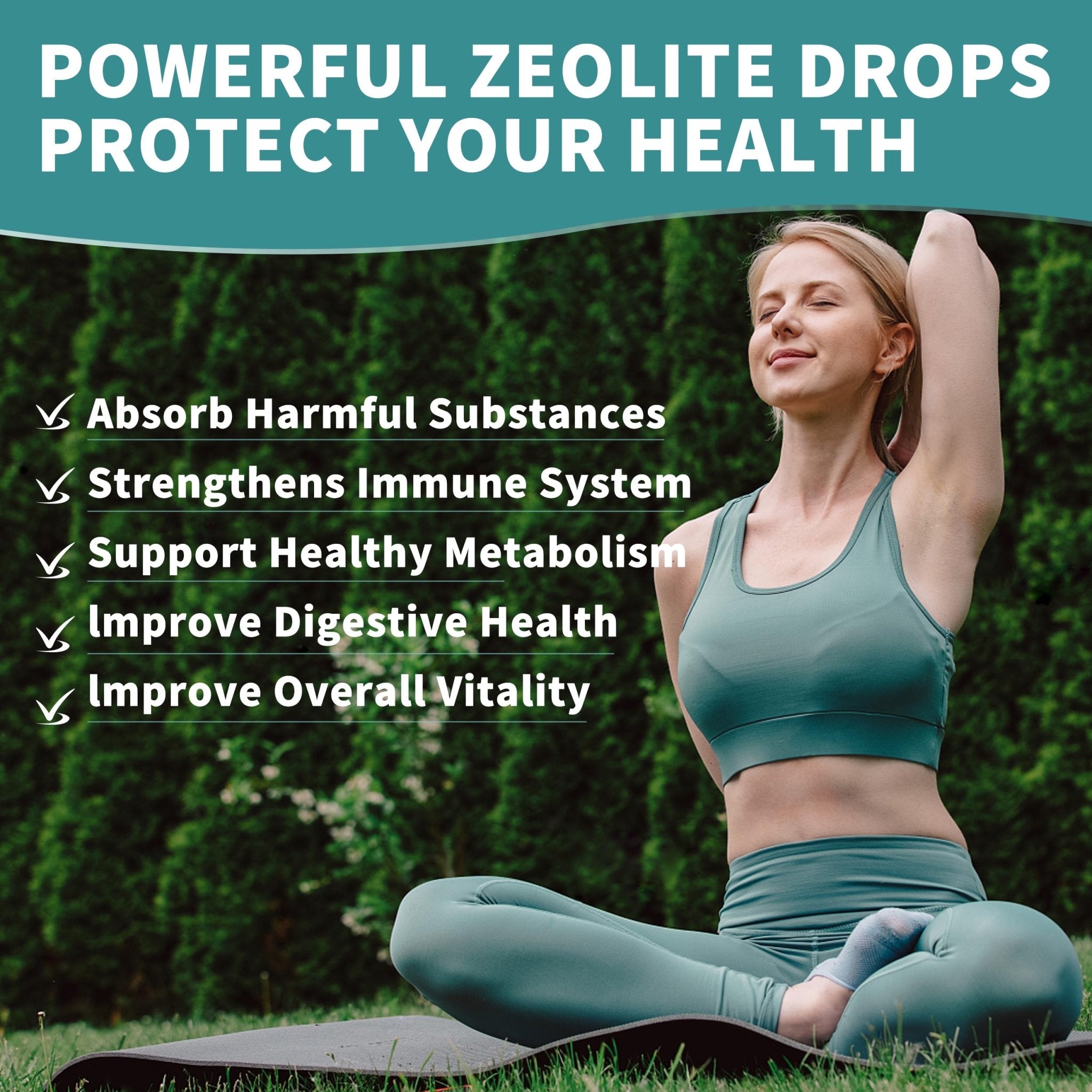 Zeolite Drops for Women,Adults and Kids- Clinoptilolite Zeolite Liquid Drops with Vitamin B12 & D3 - Heavy Metal Support, Immune Health, Natural Metabolism, Energy & Clear Skin - 30 Day Vegan Supply - TrustMedUSA